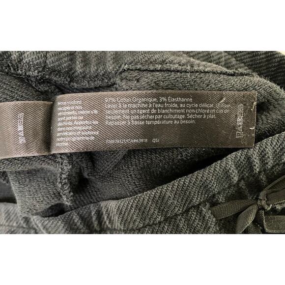 Eileen Fisher Women's XS Soft Black Organic Cotton Drawstring Waist Sweatpants - Picture 6 of 6